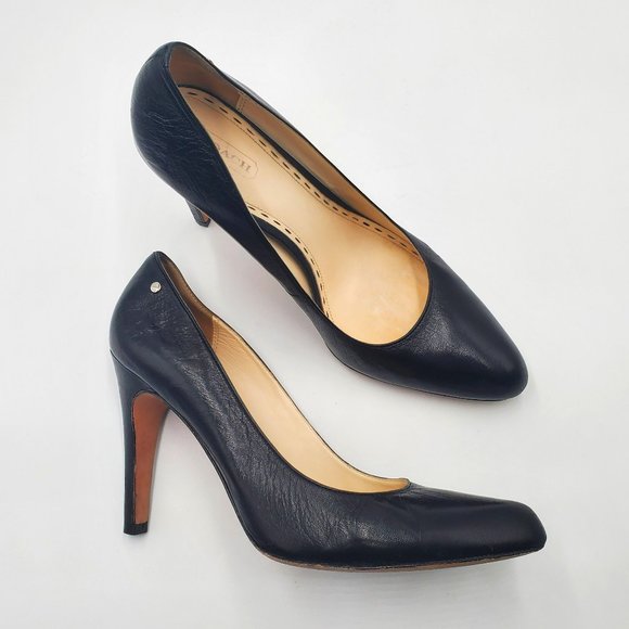 Coach Shoes - Coach Black Leather Heels